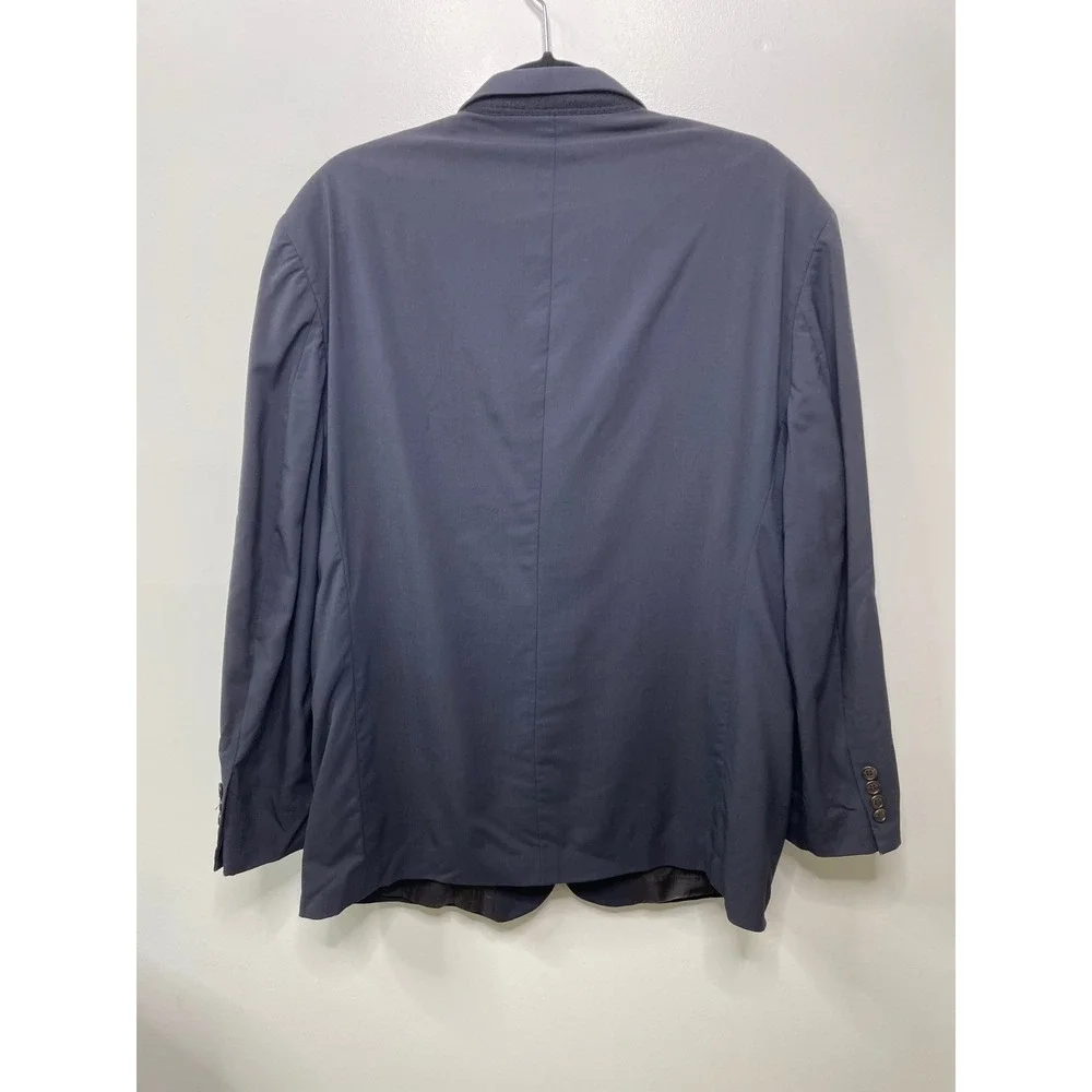 Brooks Brothers Dark Navy Blue‎ Wool Blazer Suit Jacket Mens 44S Office Formal